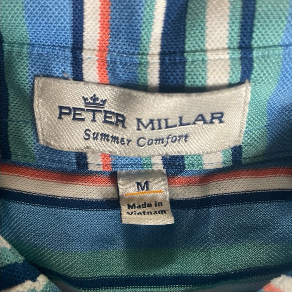 Peter Millar Summer Comfort Polo Shirt - Size M - Picture 3 of 5